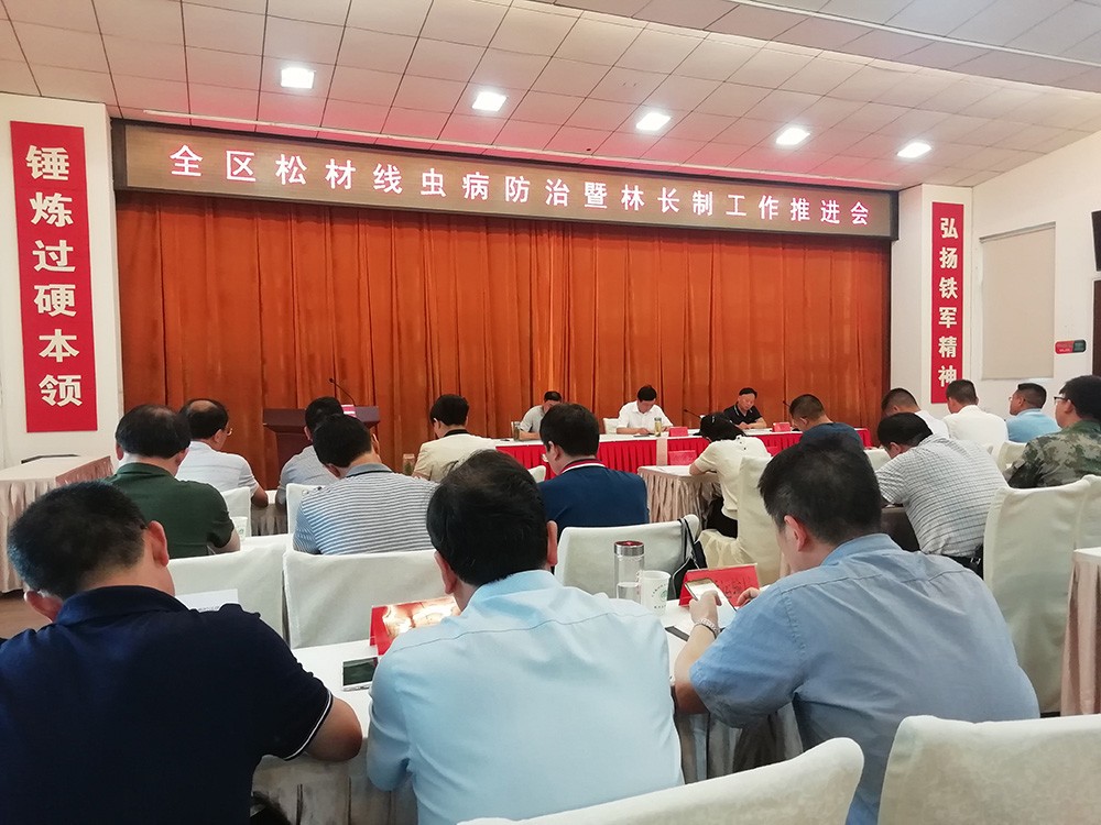 全區(qū)松材線(xiàn)蟲(chóng)防治暨林長(zhǎng)制工作推進(jìn)會(huì)順利召開(kāi)